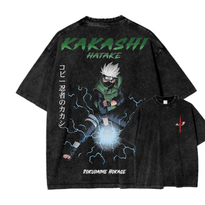 Naruto Unisex Fit Washed T-Shirt 2502006947-Coordom