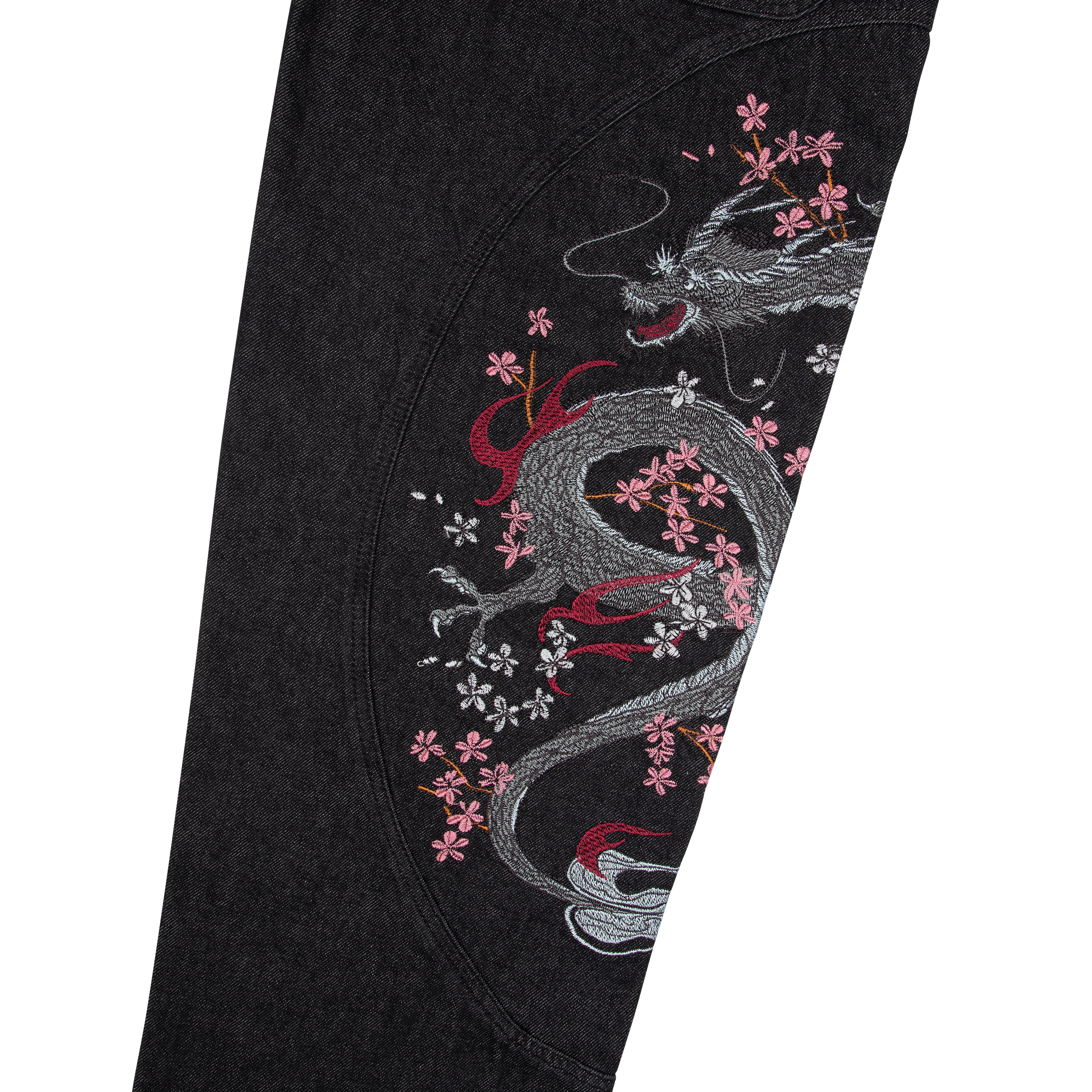 "yakuza" raw Denim black 02-Coordom