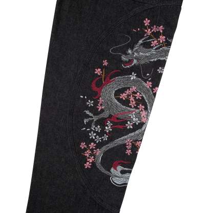 "yakuza" raw Denim black 02-Coordom