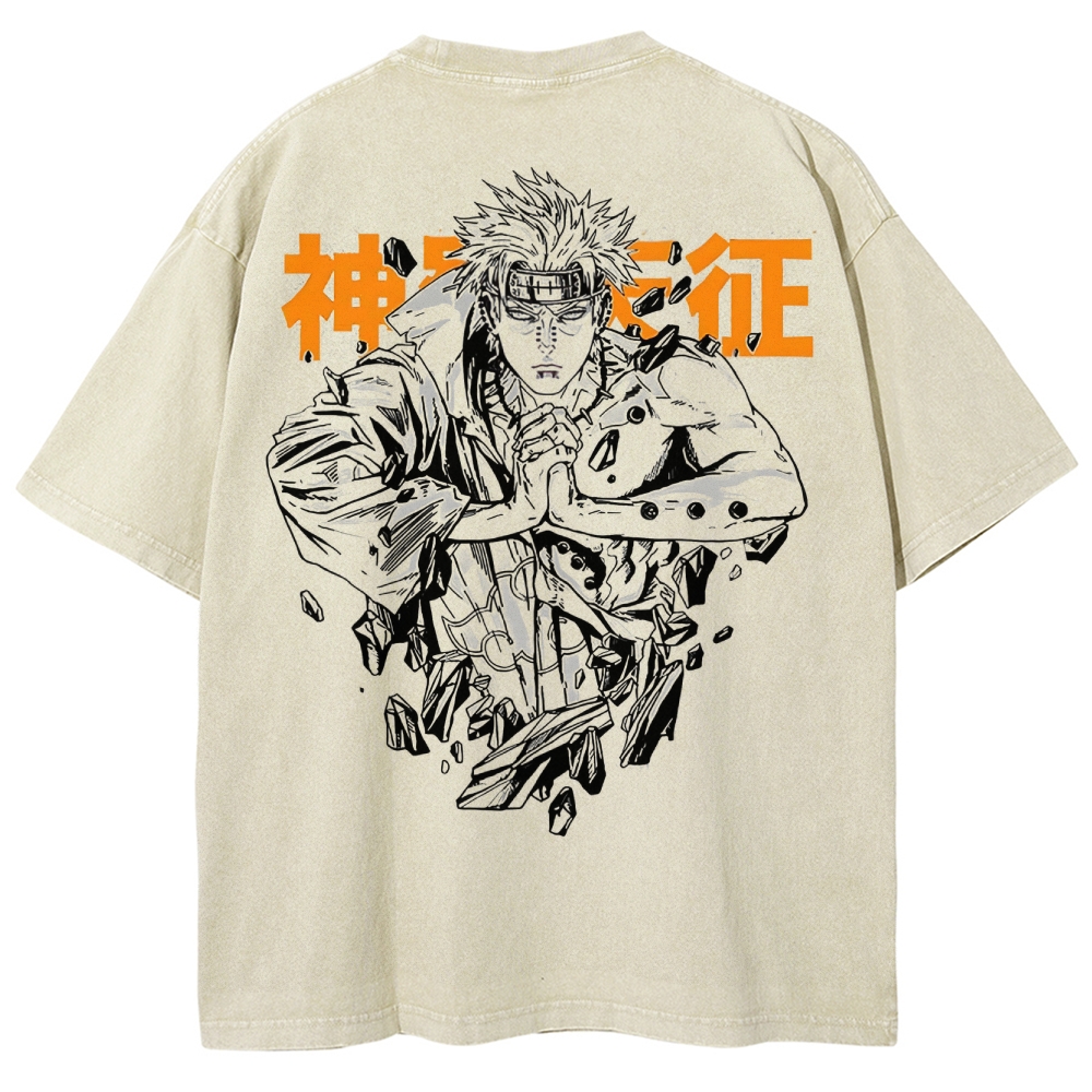 Naruto Unisex Fit Washed T-Shirt 2502003593-Coordom