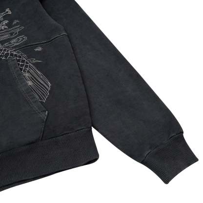 "sashiko" Hoodie anthracite-Coordom