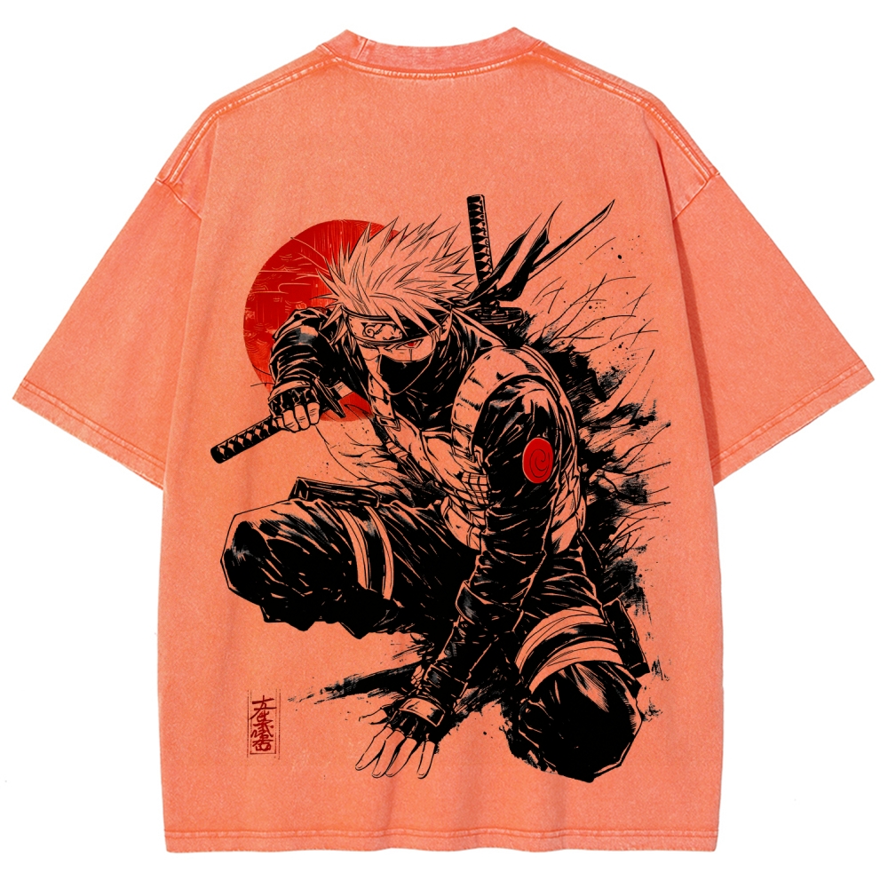 Naruto Unisex Fit Washed T-Shirt 2511024505-Coordom