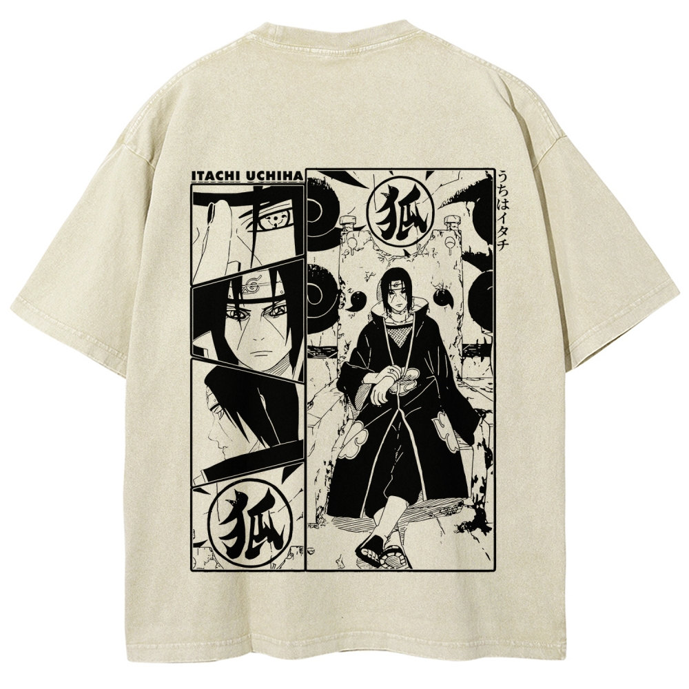 Naruto Unisex Fit Washed T-Shirt 2509012221-Coordom