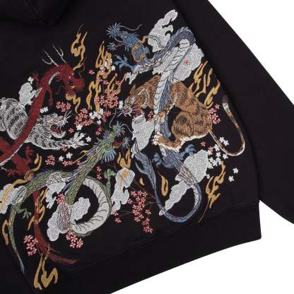 "yakuza v2" Zip Up dark grey-Coordom