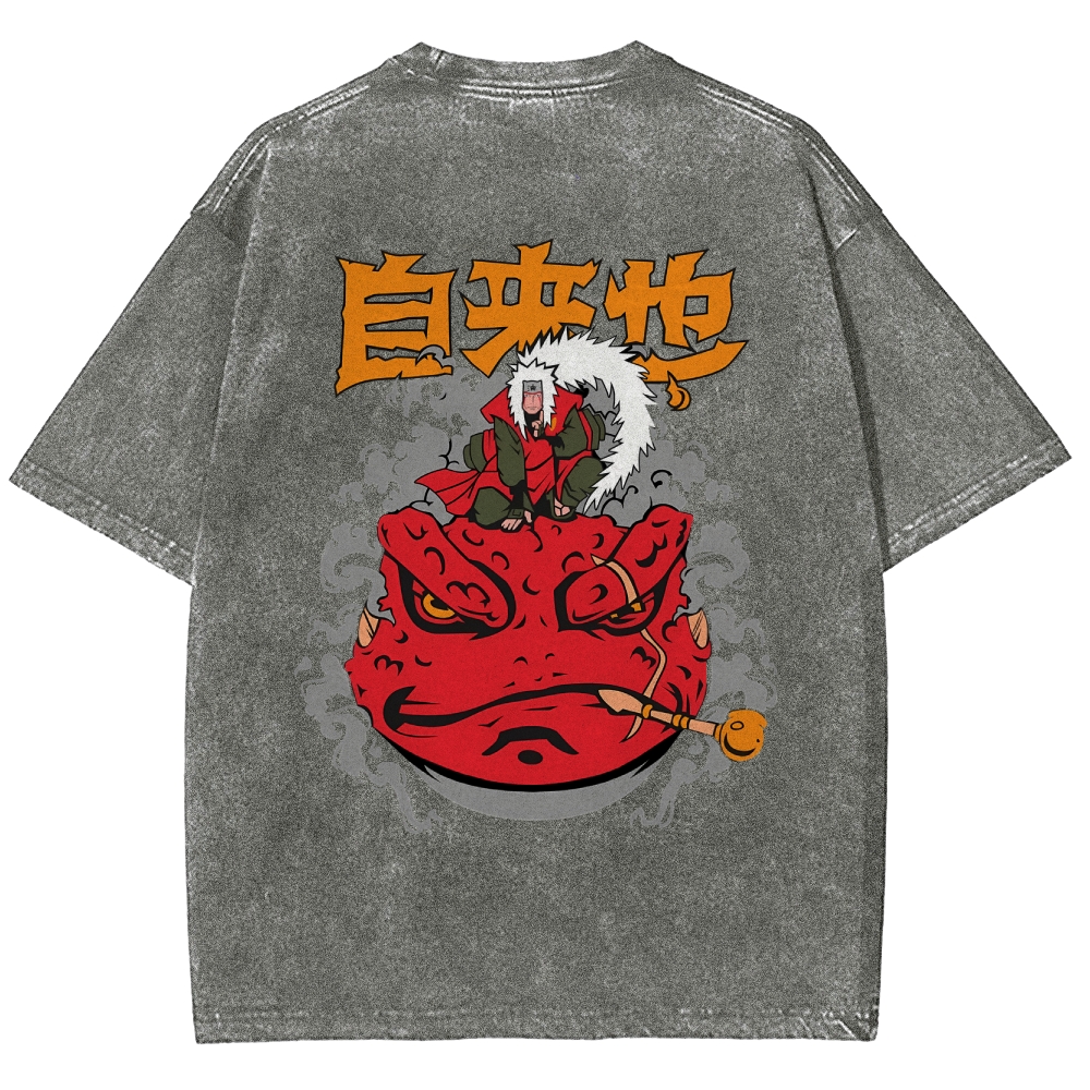 JIRAIYA Washed T-Shirt-Coordom