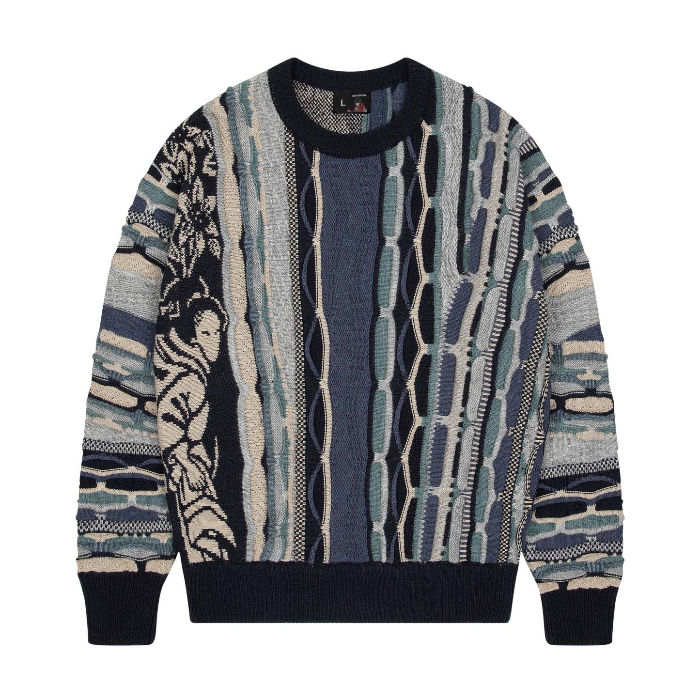 "yakuza v2" Knit dark blue-Coordom