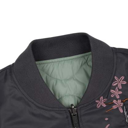 "yakuza v2" bomber Jacket dark grey-Coordom