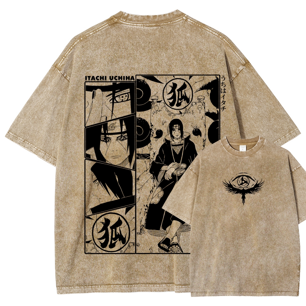 Naruto Unisex Fit Washed T-Shirt 2509012221-Coordom