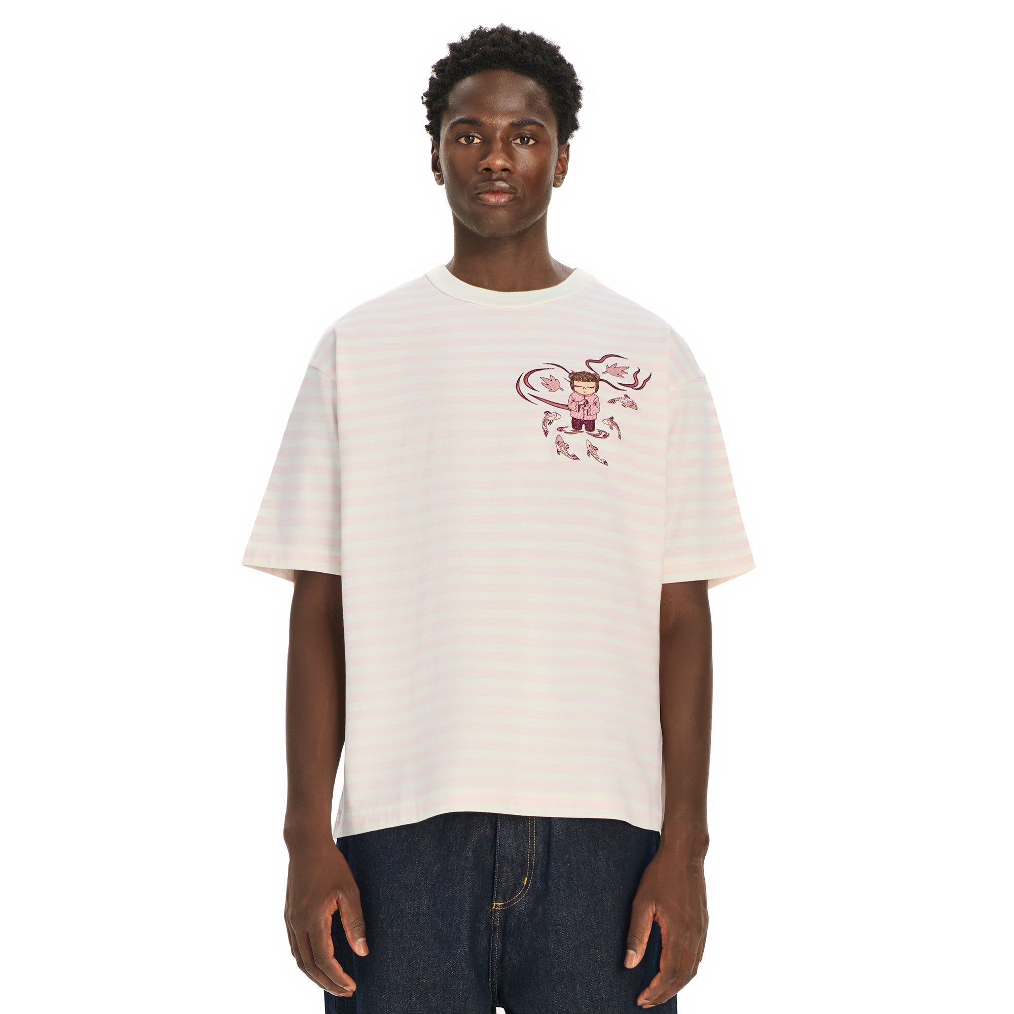 "koi" T Shirt pink striped-Coordom
