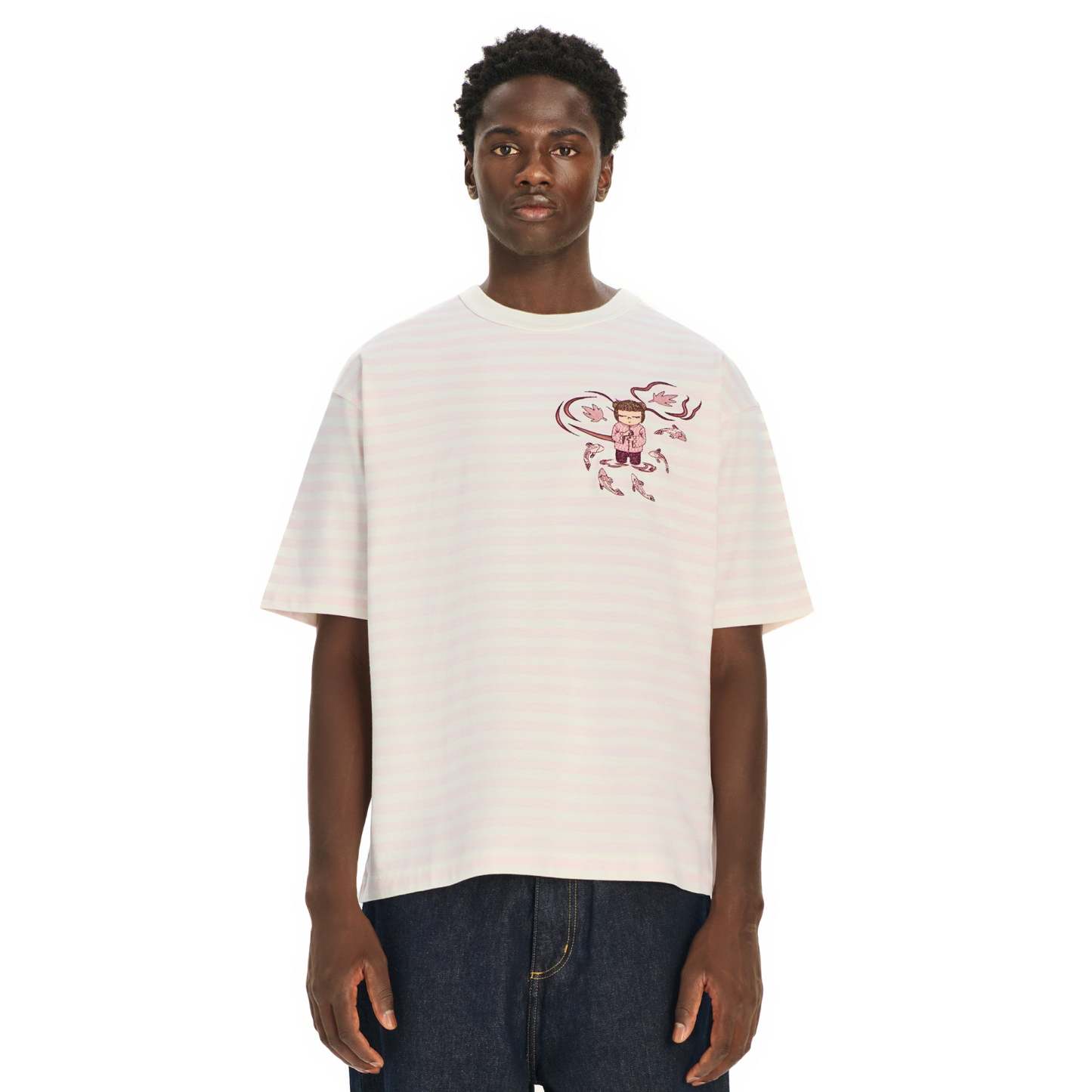 "koi" T Shirt pink striped-Coordom