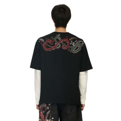 "yakuza" T Shirt black 02-Coordom