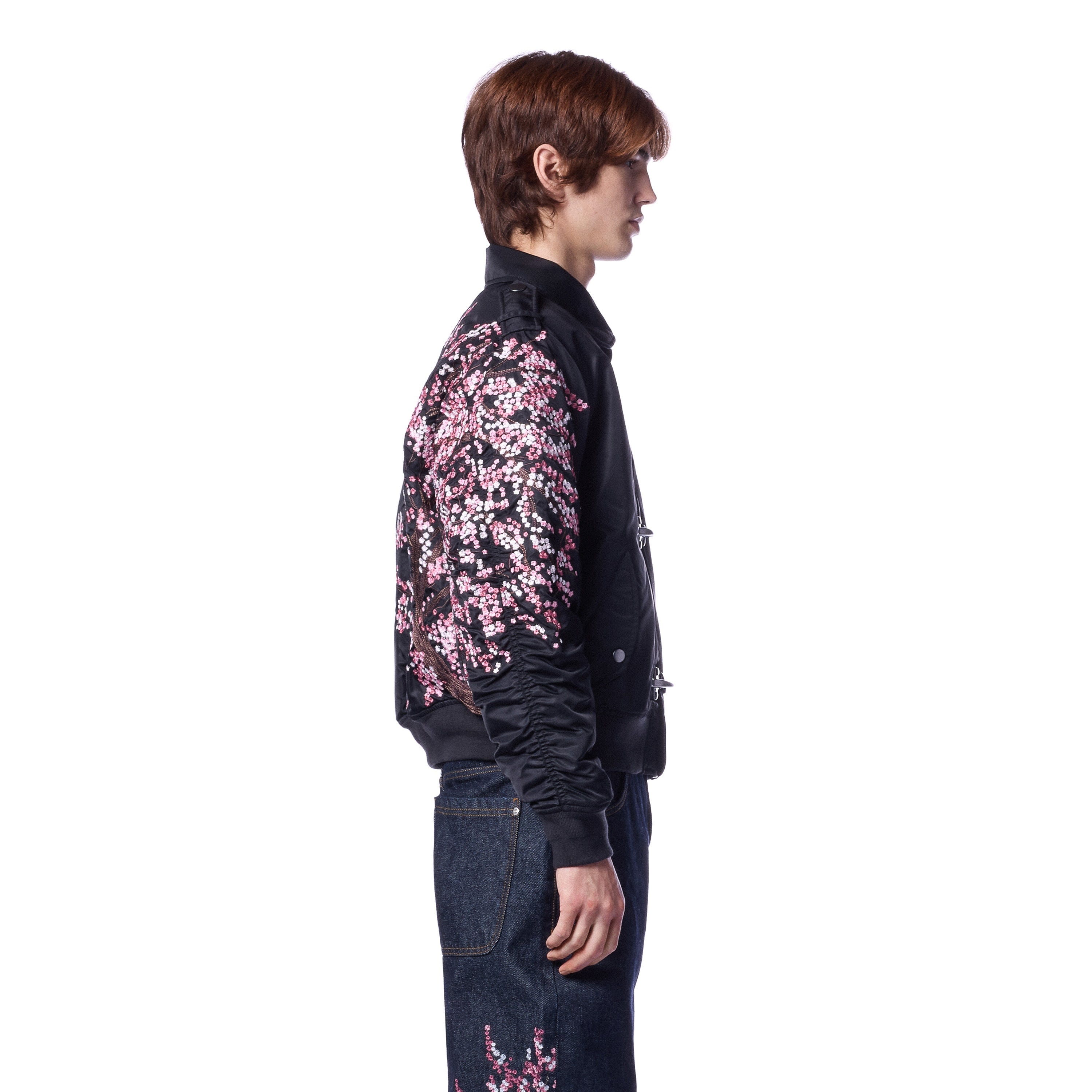 "blossom v3" bomber Jacket black-Coordom