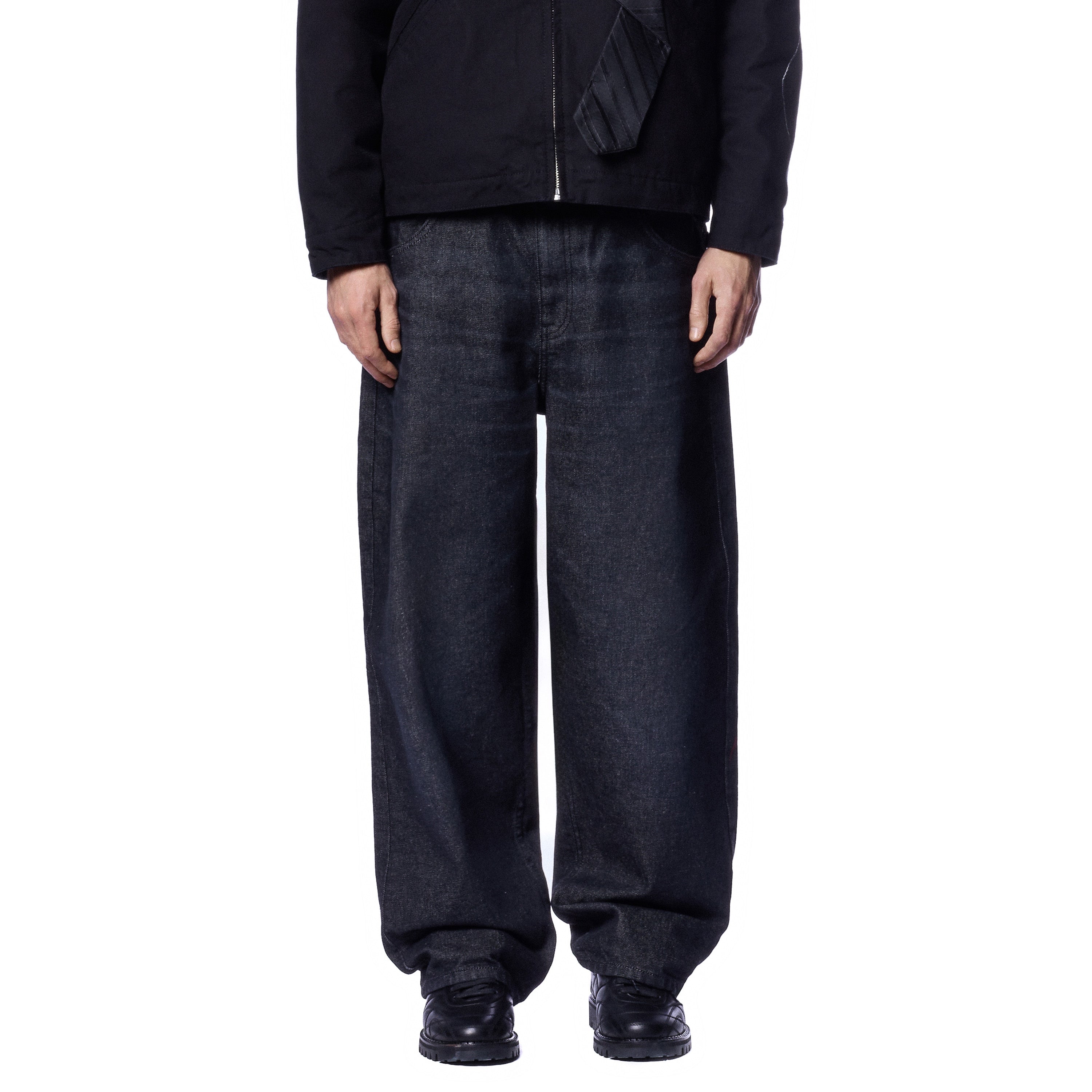 "wall street" black raw Denim-Coordom