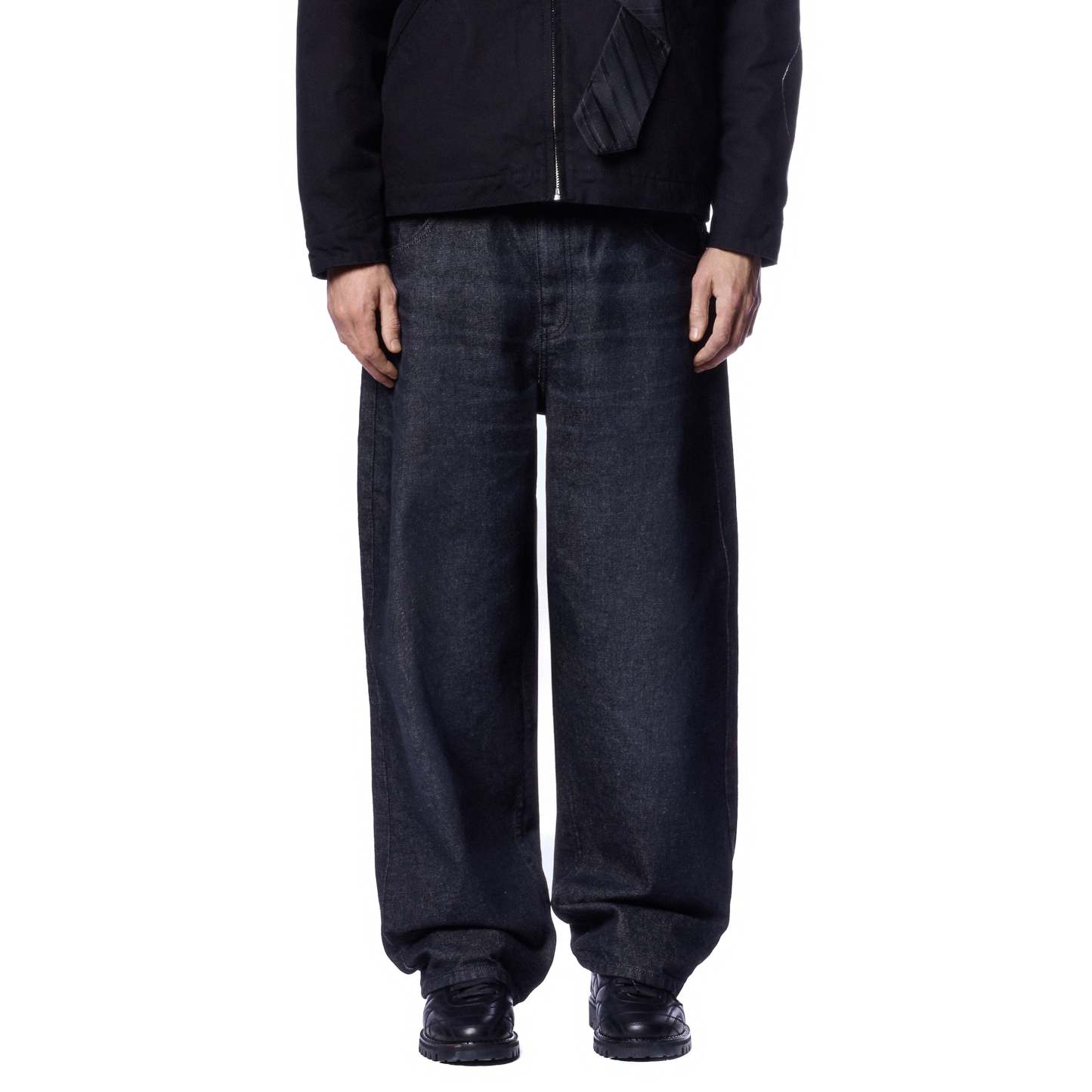 "wall street" black raw Denim-Coordom