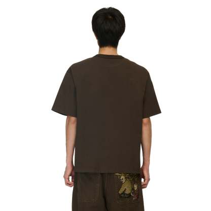 "yakuza" T Shirt dark brown-Coordom