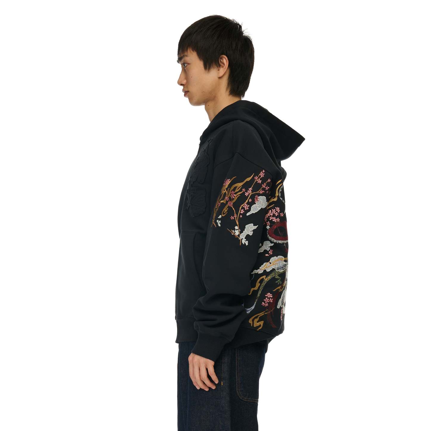 "yakuza v2" Zip Up dark grey-Coordom
