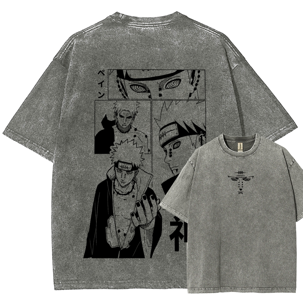 Naruto Unisex Fit Washed T-Shirt 2509012213-Coordom