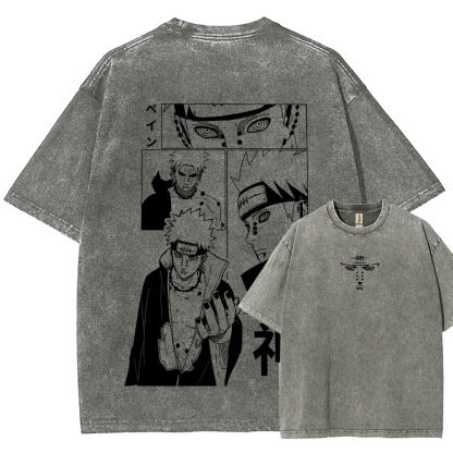 Naruto Unisex Fit Washed T-Shirt 2509012213-Coordom