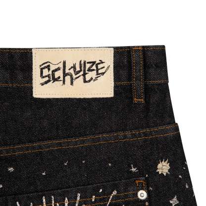 "sunset" black raw Denim-Coordom