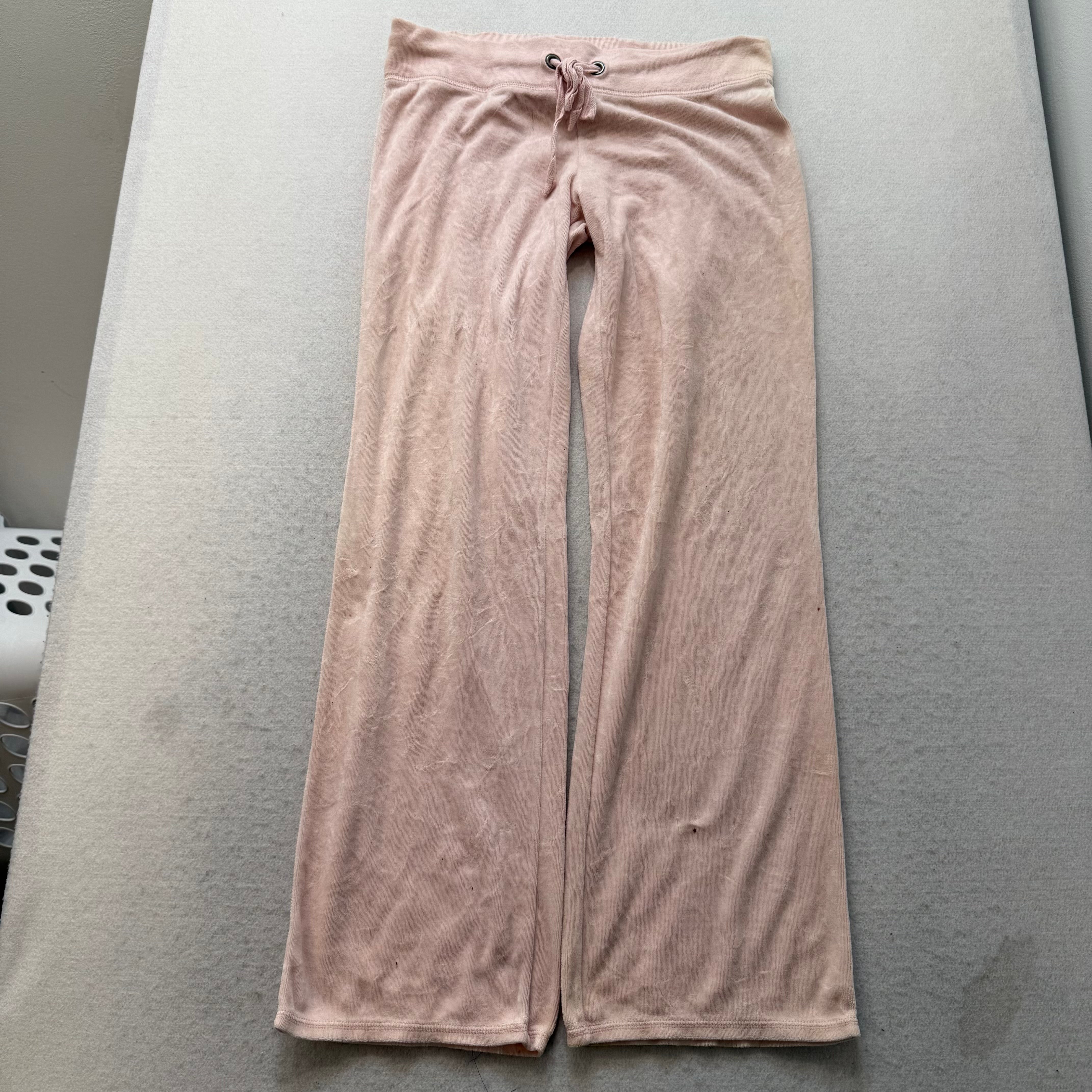 Juicy Couture Womens Dusty Rose Tracksuit Set Zip Up Hoodie & Flared Pant Size S-Coordom