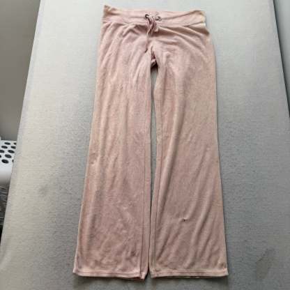 Juicy Couture Womens Dusty Rose Tracksuit Set Zip Up Hoodie & Flared Pant Size S-Coordom