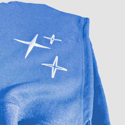 BABY BLUE ROCKSTAR ZIP UP-Coordom