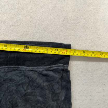 Juicy Couture Women Charcoal Velour Flare Track Pants Button-Flap Pockets Size M-Coordom