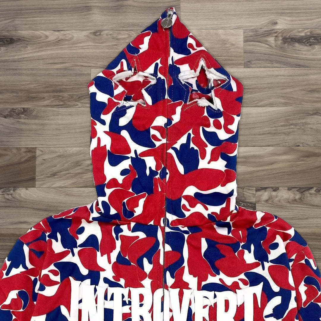 Ghost casual street zip hoodie-Coordom