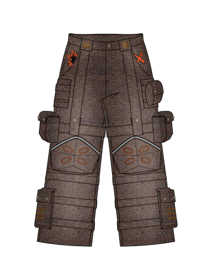 "ACADEMY" Cargo Pants Brown-Coordom