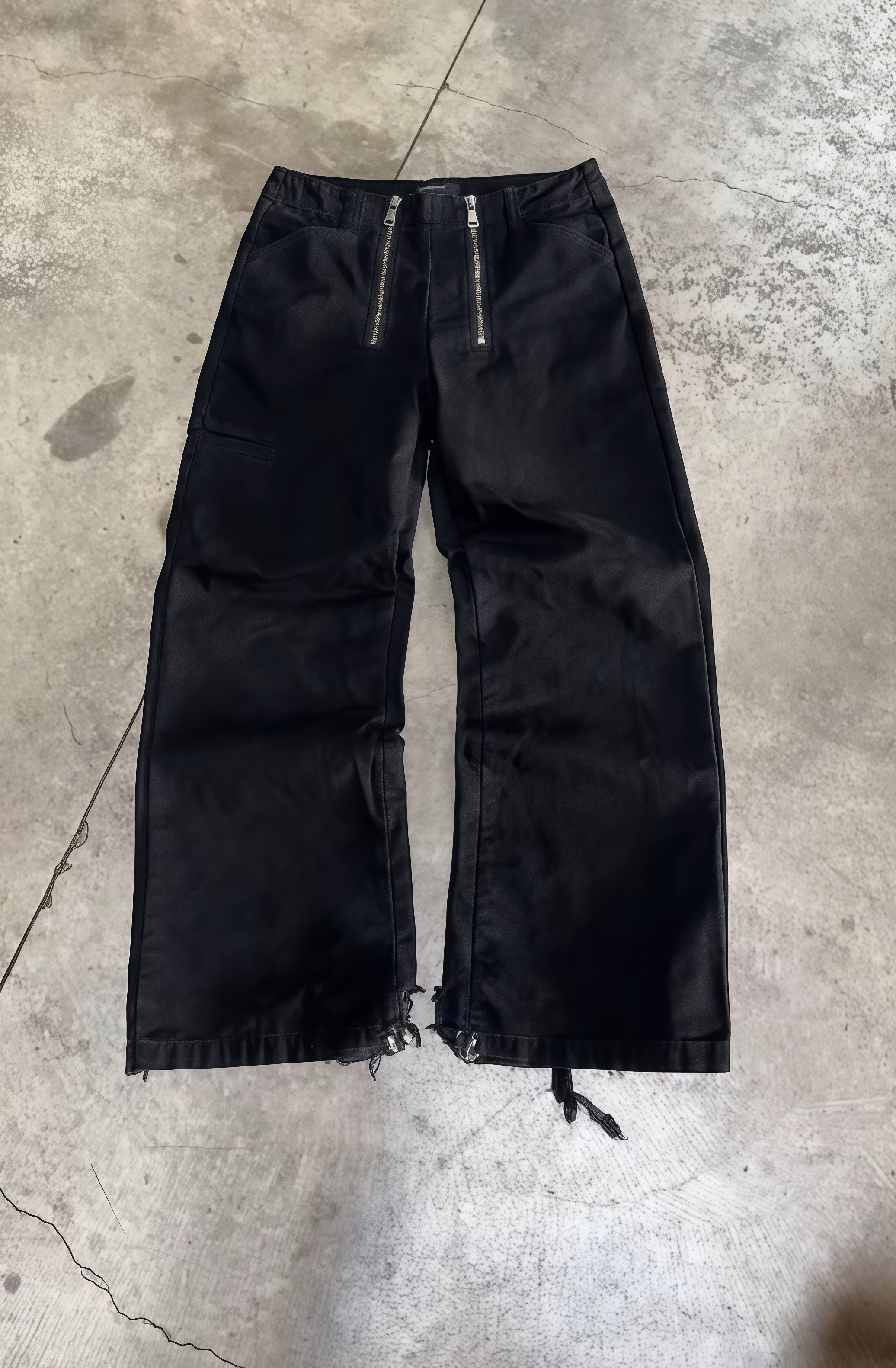 DOUBLE ZIPPER PANTS-Coordom