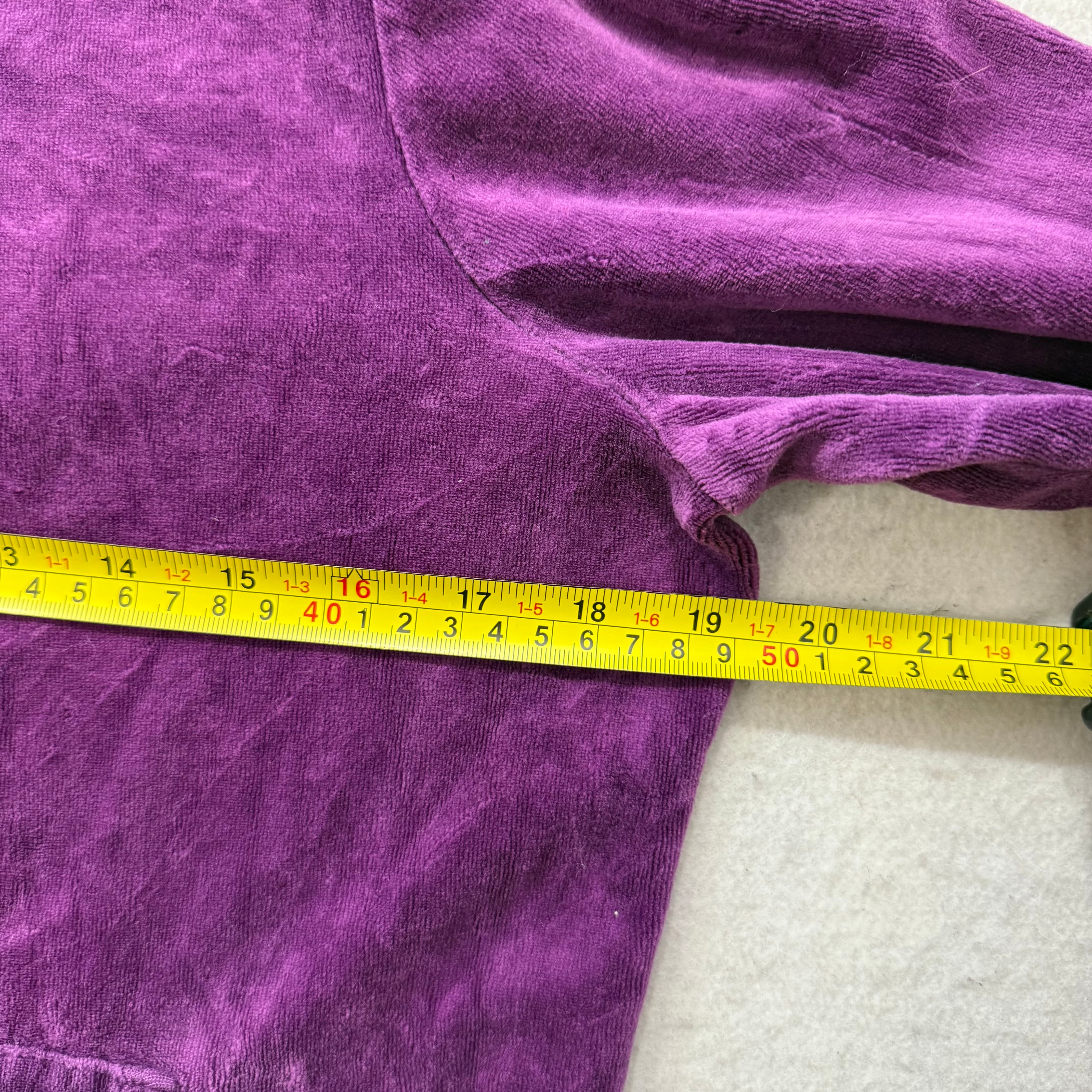 Juicy Couture Plum Velour Tracksuit Set Zip Up Hoodie & Flared Pants Y2K Size S-Coordom
