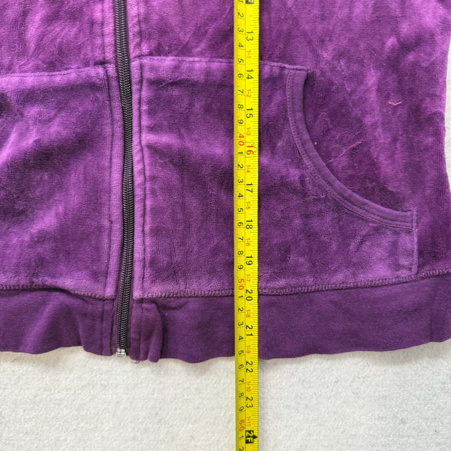 Juicy Couture Plum Velour Tracksuit Set Zip Up Hoodie & Flared Pants Y2K Size S-Coordom