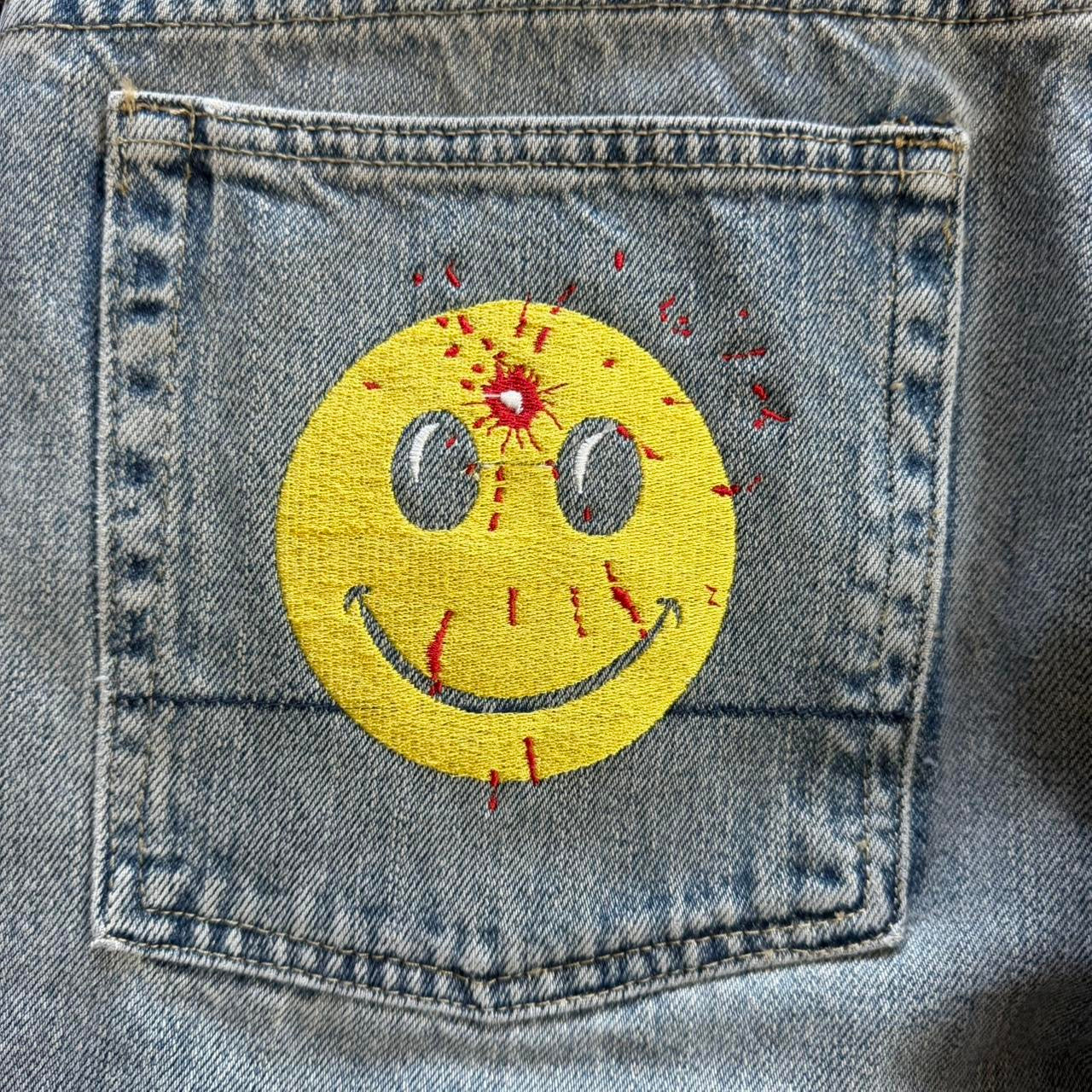 (36X30) Smiley shot baggy jeans-Coordom