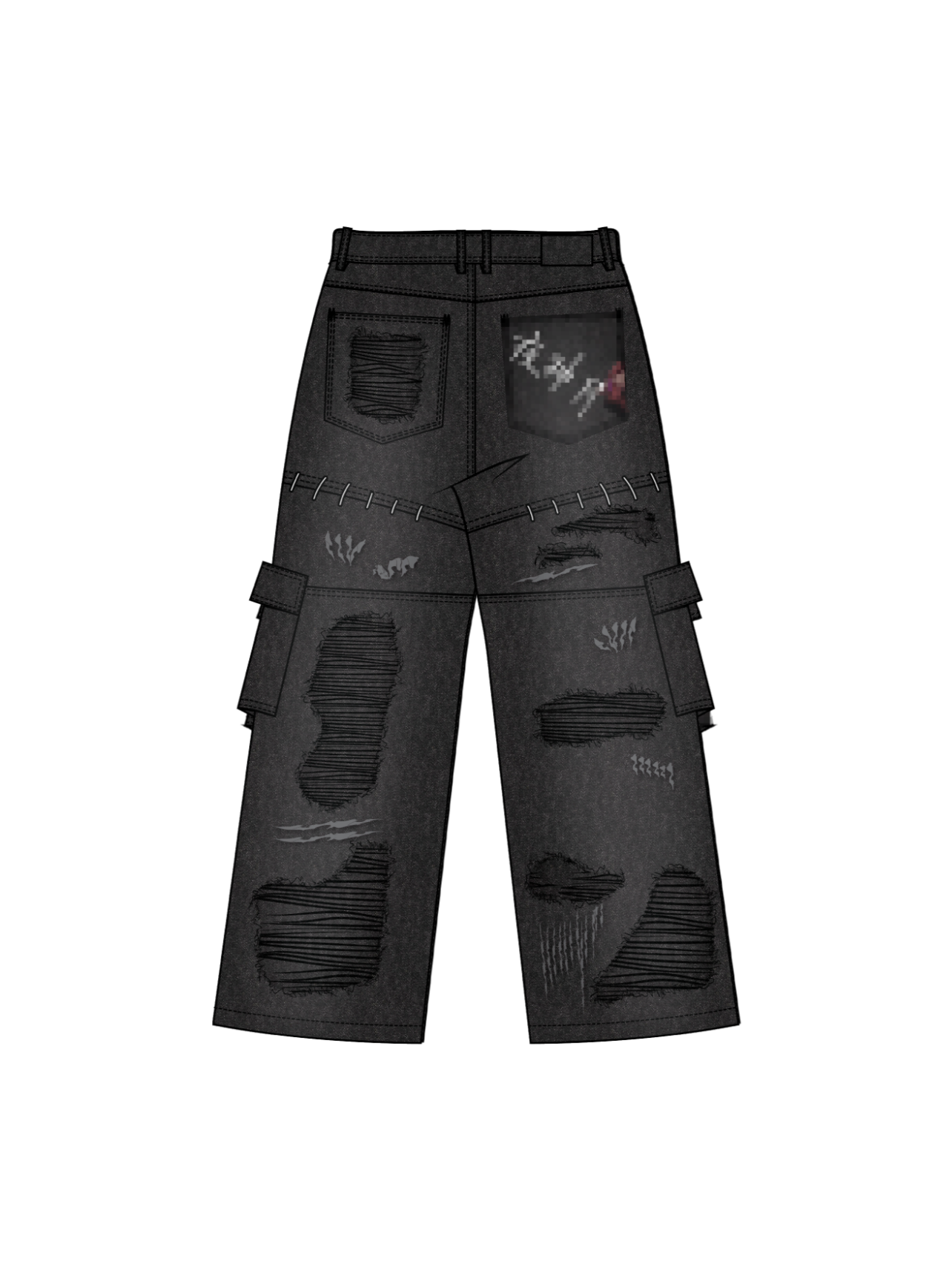 "Cruel Fate" Cargo Pants-Coordom