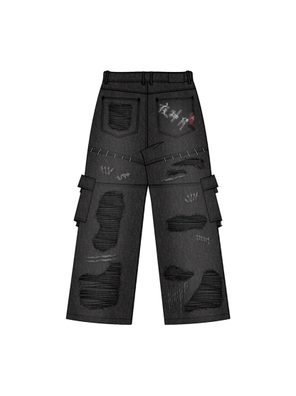 "Cruel Fate" Cargo Pants-Coordom