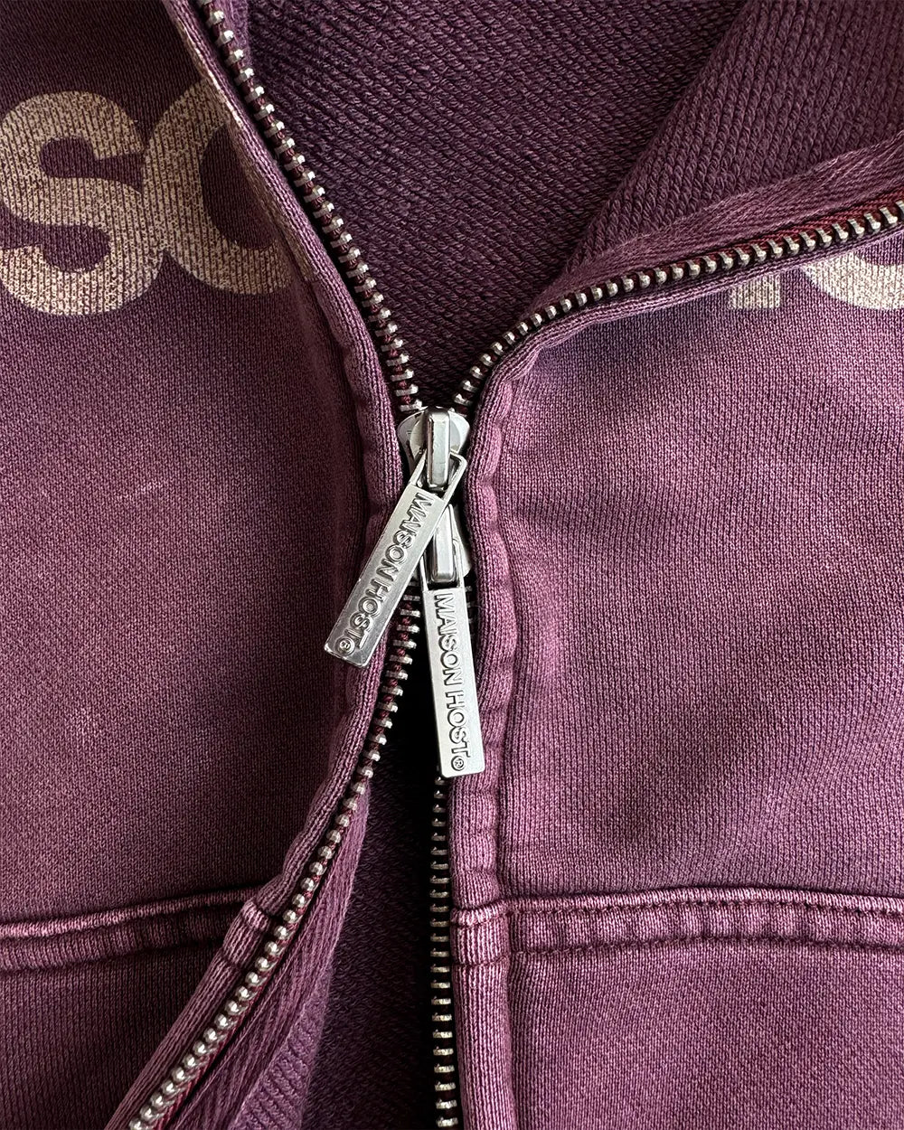 ERODE WAVE ZIPPED HOODIE BURGUNDY|Streetwear Oversized Vintage Casual Wear-Coordom