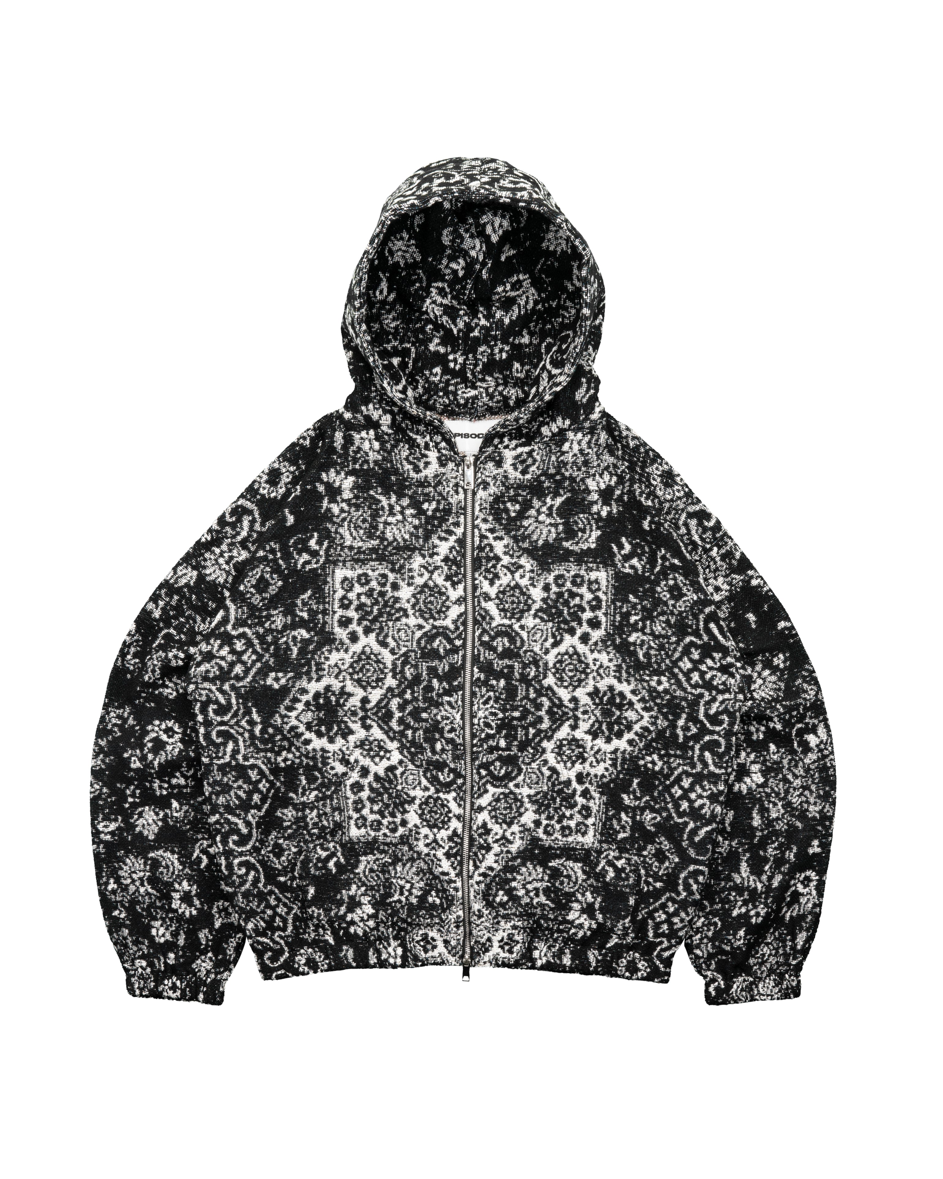 BLAZE Tapestry Zip-Up Hoodie|Streetwear Oversized Vintage Casual Wear-Coordom