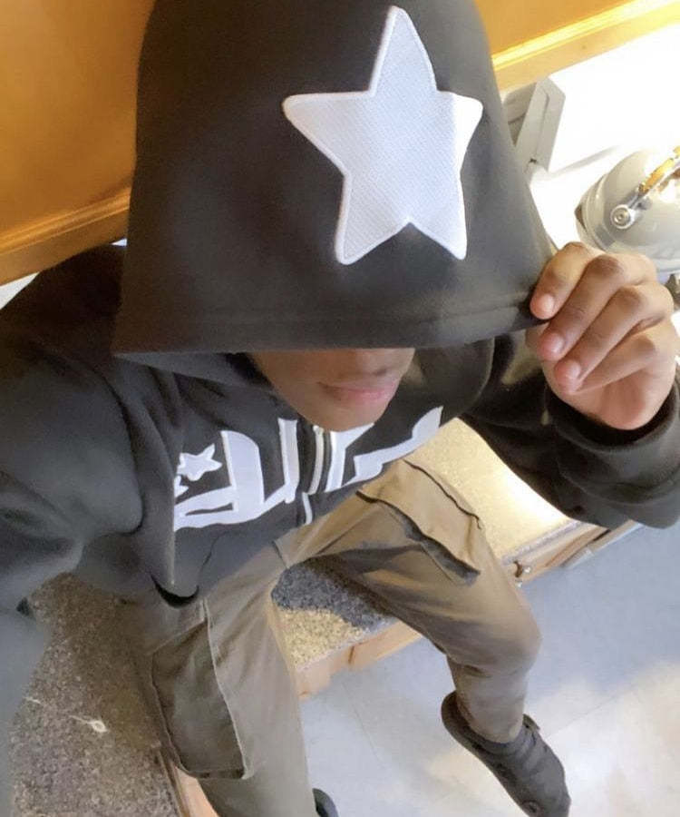 Star Hoodie Retro Zip Up-Coordom