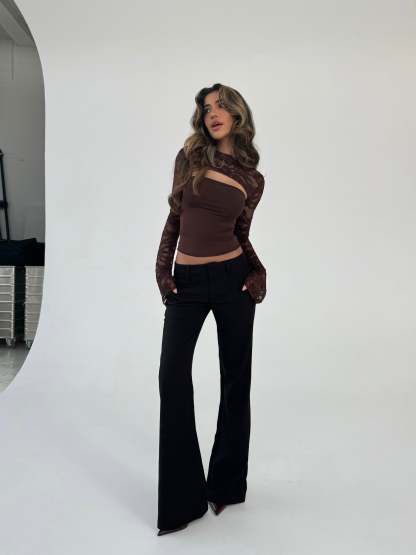 Livia low waist trousers (Buy 2 Free Shipping）-Coordom
