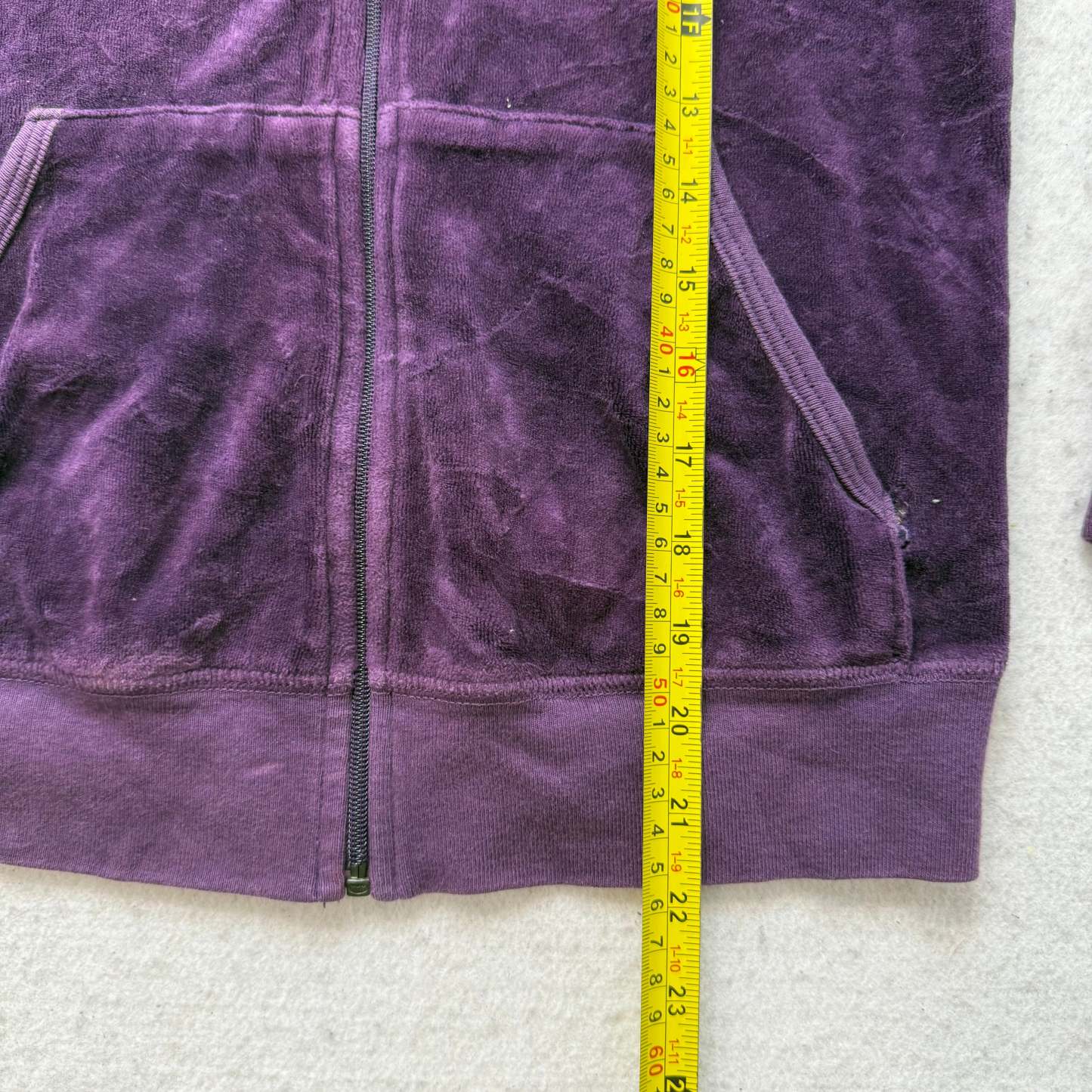 Juicy Couture Scottie Dogs Women's Purple Velour Zip-Up Hoodie Rhinestone Size M-Coordom