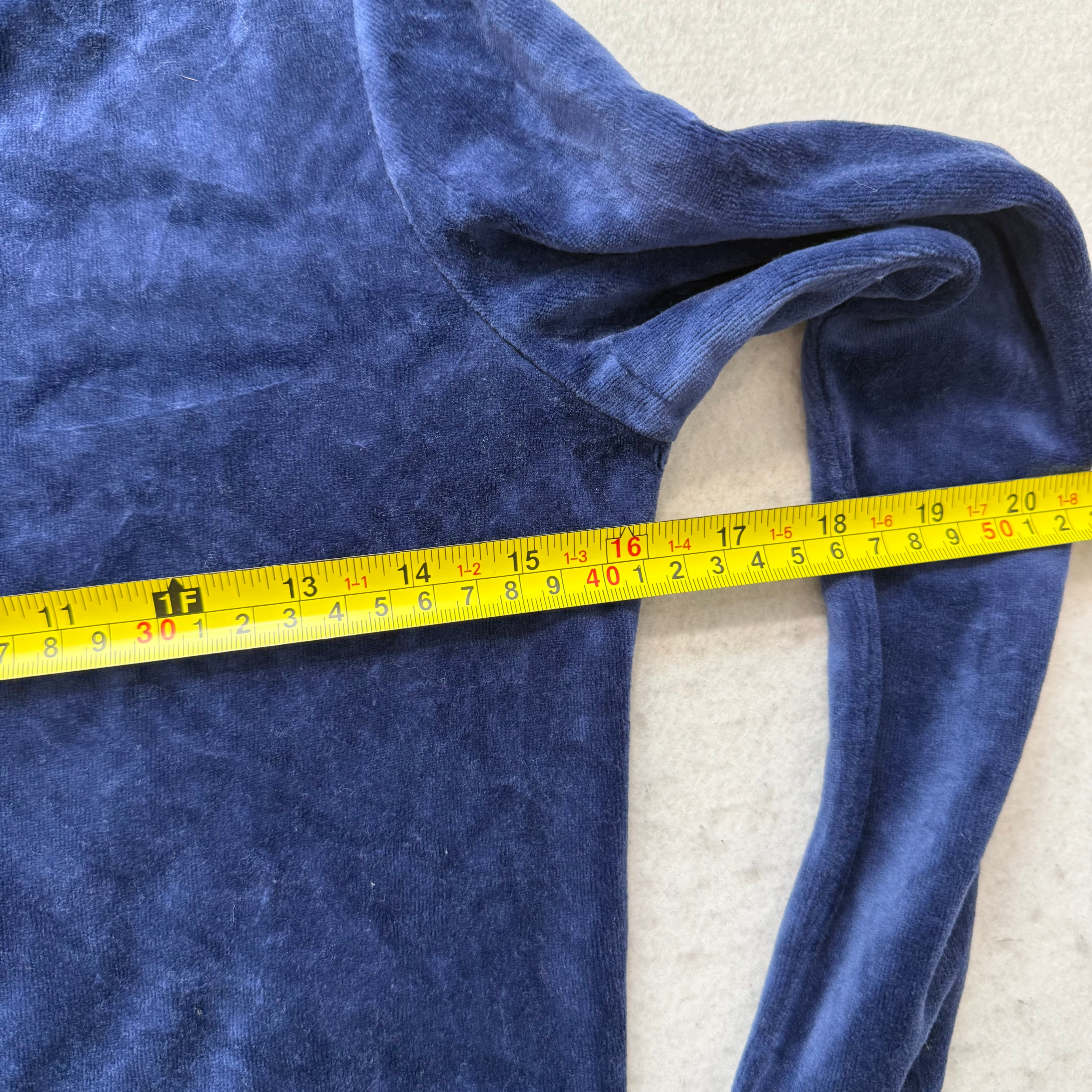 Vintage Juicy Couture Scottie Dogs Women's Navy Velour Hoodie Rhinestone Size S-Coordom