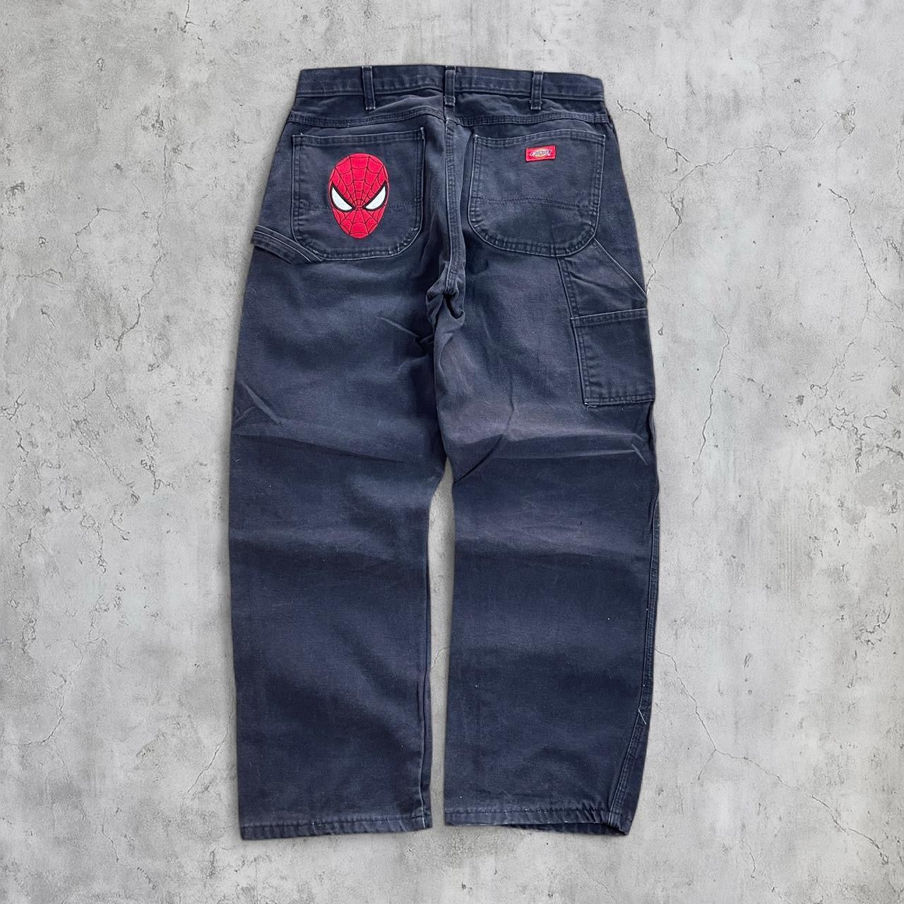 (34X30) spider-man embroidered jeans-Coordom