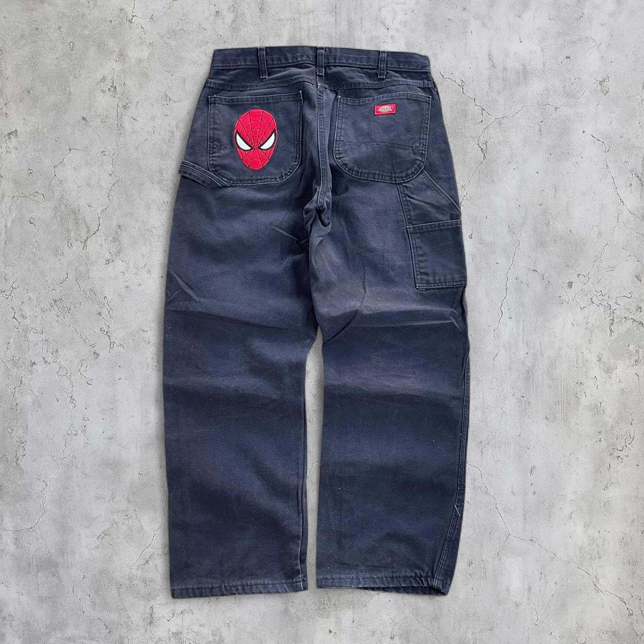(34X30) spider-man embroidered jeans-Coordom