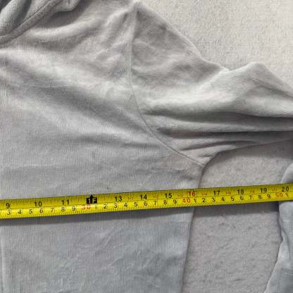 2003 Vintage Juicy Couture Sweet Coutute O’mine Womens Gray Velour Hoodie Size S-Coordom