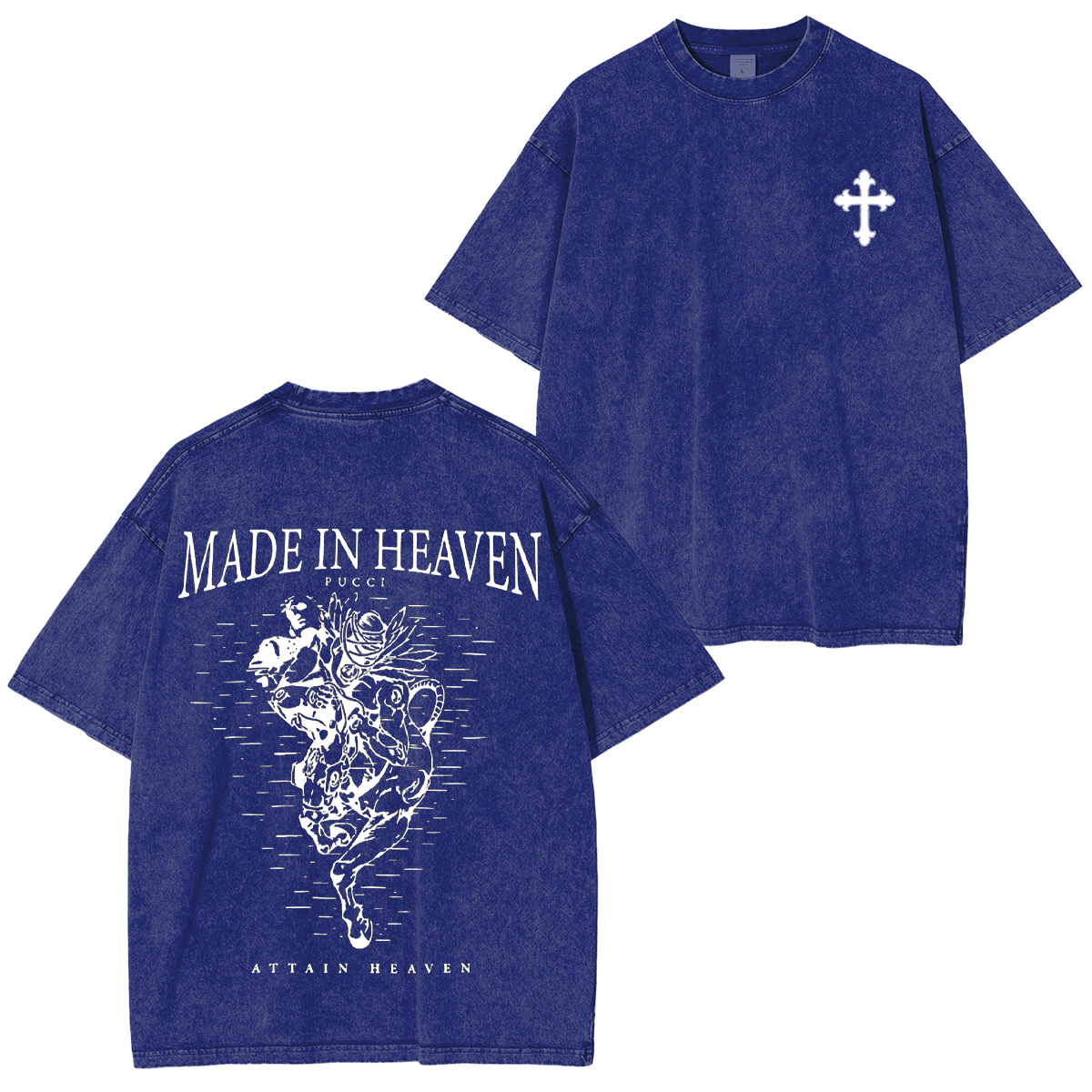 JoJo's Bizarre Adventure Unisex Washed T-Shirt-Coordom