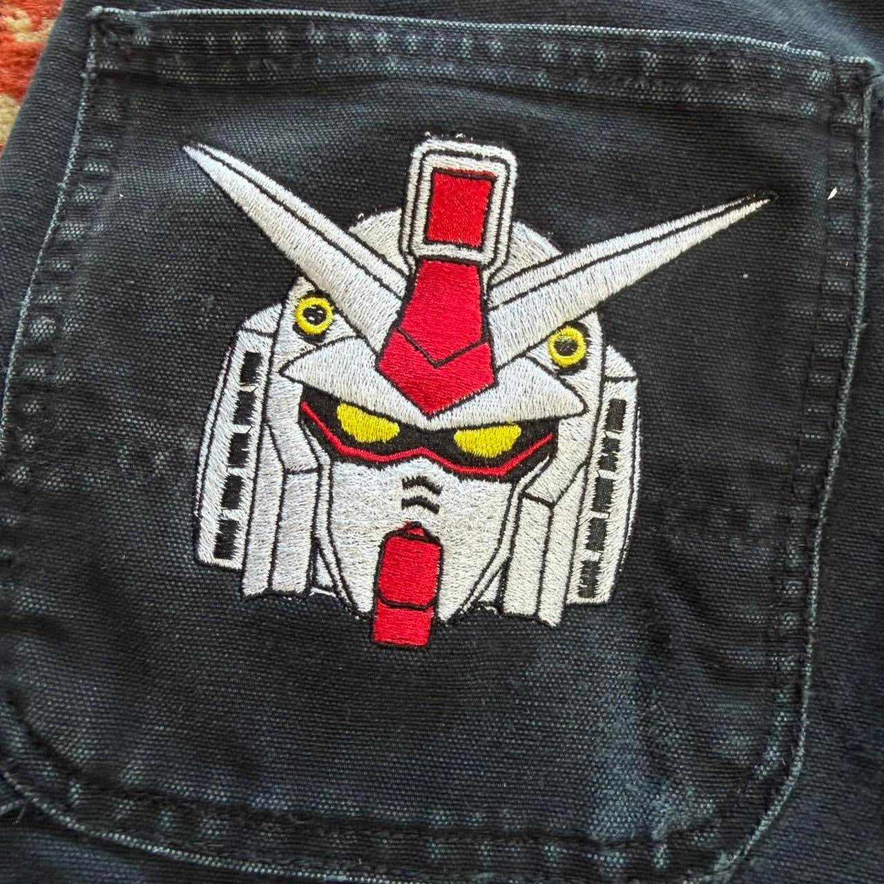 (36X32) Gundam embroidered jeans-Coordom