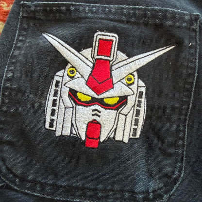 (36X32) Gundam embroidered jeans-Coordom