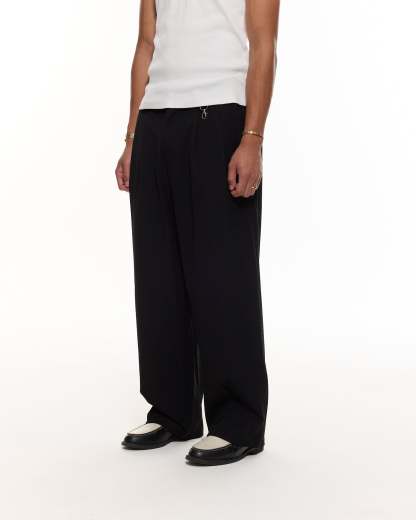 PLEATED UTILITY PANTS-Coordom