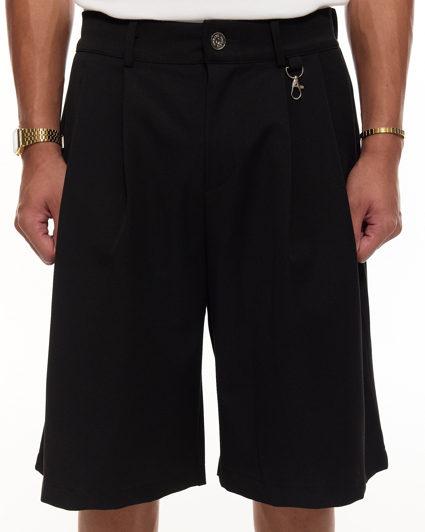 PLEATED SHORTS-Coordom