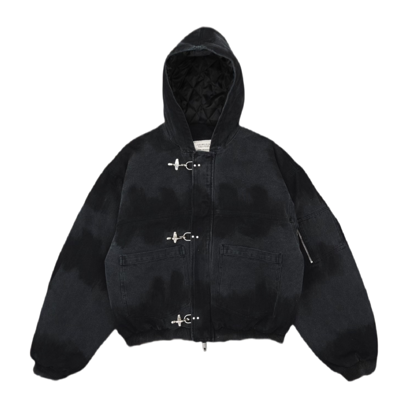 CANVAS CLASP WORKWEAR BOMBER JACKET-Coordom